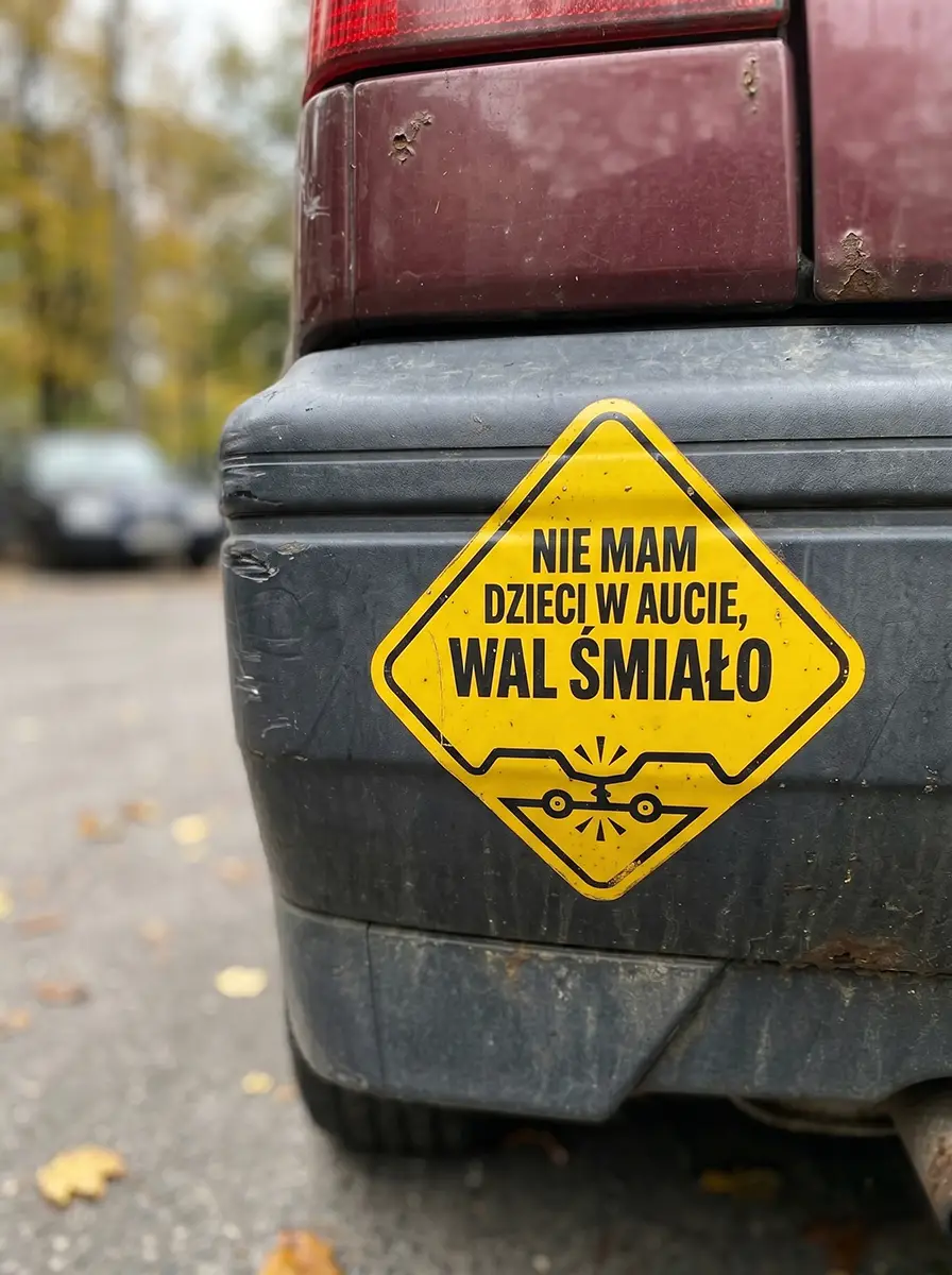 Naklejka wal śmiało