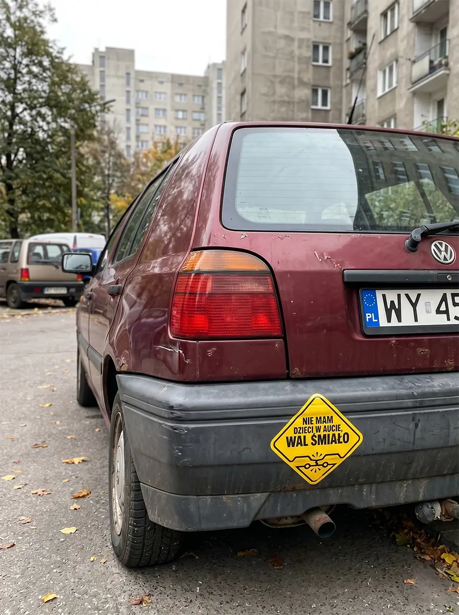 Naklejka odblaskowa – Wal Śmiało - obrazek 3