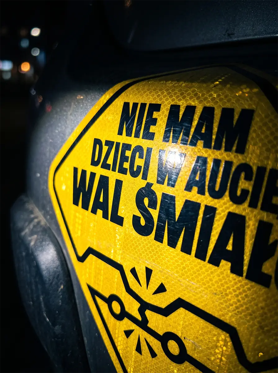 Naklejka odblaskowa – Wal Śmiało - obrazek 2