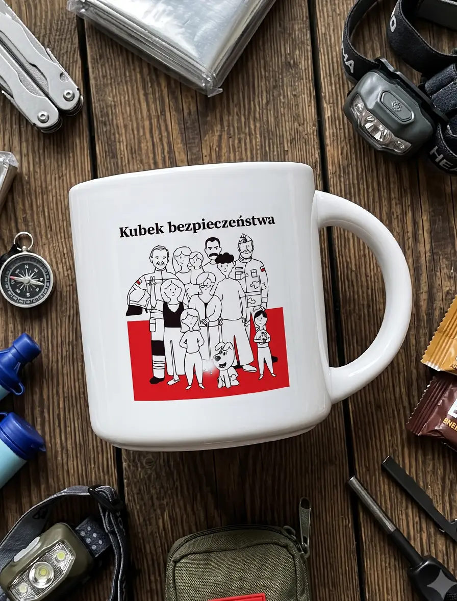 Koszulka Bezpieczeństwa Rząd rozesłał Polakom poradnik, jak przetrwać kryzys. Ja mogę ci wysłać koszulkę. Bo skoro już mamy żyć w permanentnym stanie zagrożenia, to przynajmniej róbmy to w dobrym stylu. "Koszulka Bezpieczeństwa" to najbardziej oficjalna nieoficjalna odzież ochronna sezonu — dla tych, którzy wiedzą, że jedyne co realnie nas obroni, to poczucie humoru. Oversize, gruba bawełna, nadruk który przetrwa więcej prań niż niejeden rząd przetrwa kadencję. Techniczne: Oversize, unisex 100% bawełna, gramatura 220 g m2 DTF, nie pęka i nie blaknie Pranie w 30°C, bez zmiękczacza Prasowanie: na lewej stronie! Dla kogo: dla tych, co poradnik rządowy przeczytali ze łzami śmiechu zamiast strachu