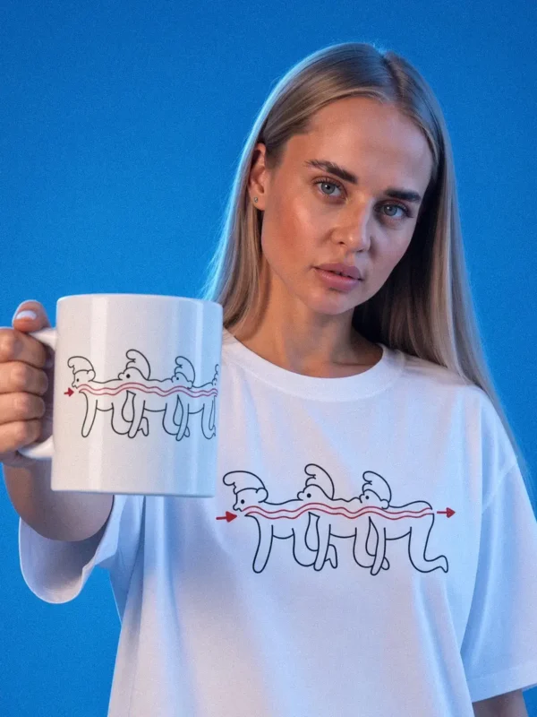 zestaw kubek tshirt stonoga