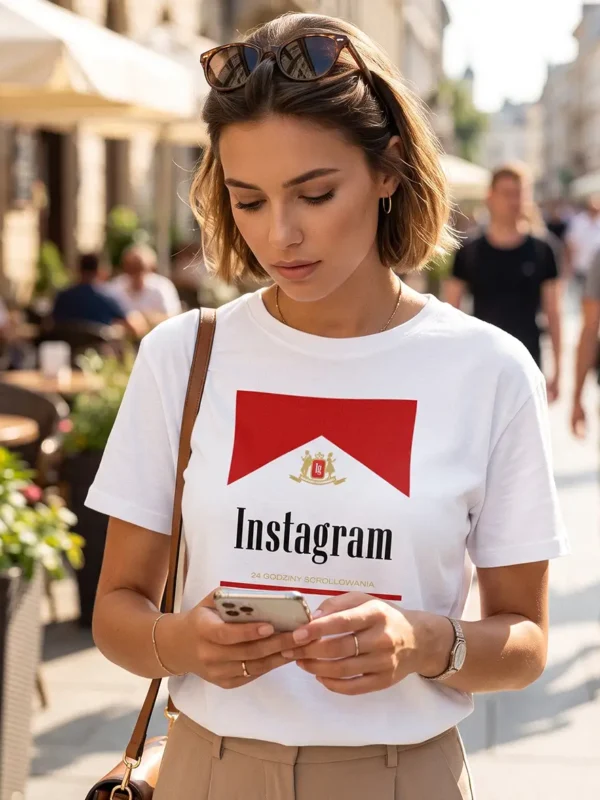 Koszulka Instagram uzależnia