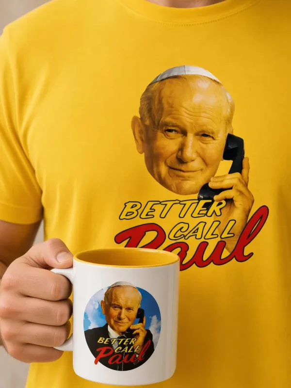 zestaw kubek i tshirt papież