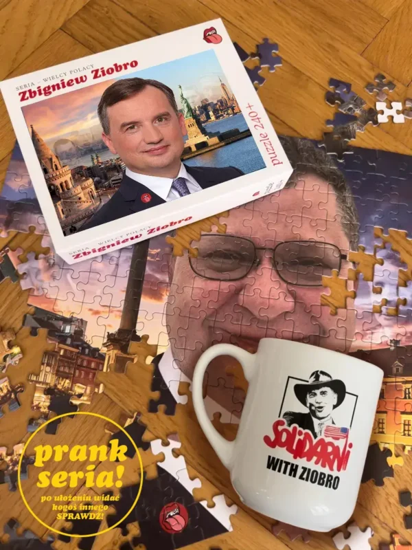 zestaw puzzle kubek ziobro stonoga