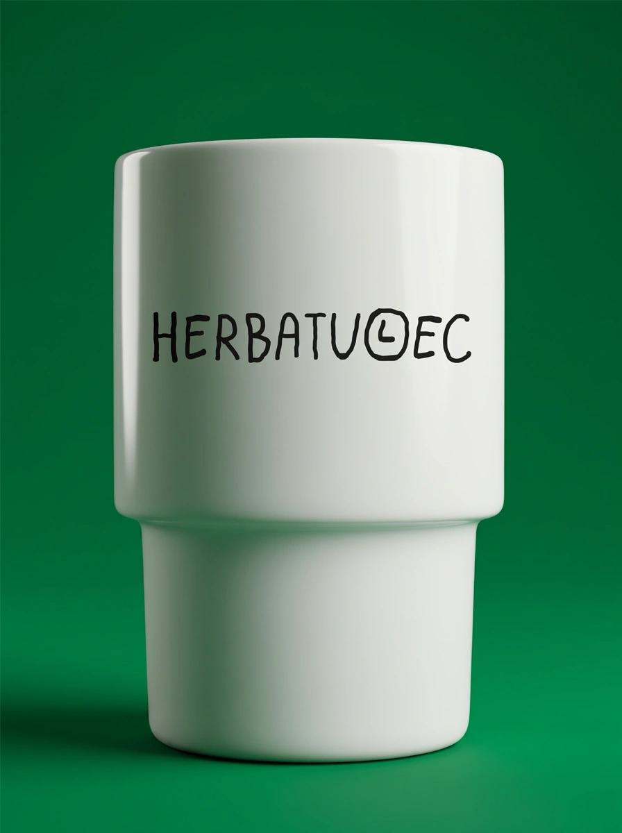 Ceramiczny kubek bez ucha o nazwie herbatulec dla fana ulicznego folkloru i Tumulca